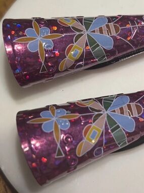 Sparkling Hot Pink Floral Jingle Earrings - Women Accessories